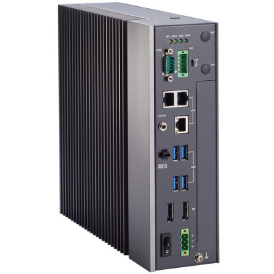 Axiomtek IPC950 Fanless Computer with Intel i7, 2x 1GbE LAN, 1x 2.5GbE LAN, 5 USB, 2 DisplayPort++